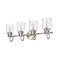 Z-Lite Kinsley 4 Light Vanity, Brushed Nickel And Clear Seeded 340-4V-BN - alternate 3
